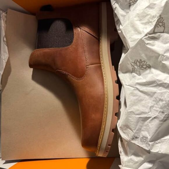 Timberland Britton Road Chelsea Boots Men's 10.5 Rust Full Grain - Picture 6 of 6